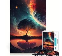 Puzzle Sunset Fantasy 1000 pièces pour Adultes Soulagement du Stress Découpe précise Cadeau du Père Noël 38x52cm