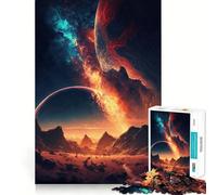 Puzzle Sunset Fantasy 1000 pièces pour Adultes Soulagement du Stress Découpe précise Cadeau du Père Noël 38x26cm