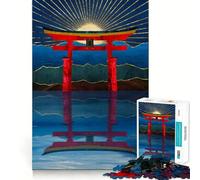 Puzzle Sunset Gate pour Adolescents, 1000 pièces, Jeu de logique, Amusement d'intérieur, Bords précis, pièce de Collection Artistique 50x75cm