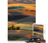Puzzle Sunset Palouse Hills pour Adolescents, 1000 pièces, Jeu de logique et de réflexion, Calme et Amusant, Bords Lisses, Cadeau d'anniversaire 38x52cm