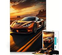 Puzzle Sunset Speedster 1000 pièces pour Adolescents, Jeu de réflexion, Moment de complicité, découpe de précision, pièce de Collection Artistique 38x26cm