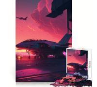 Puzzle Sunset Squadron pour Adultes, 1000 pièces, Jouet Intelligent, Lien Familial, découpe précise, Cadeau saisonnier 38x26cm