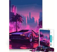 Puzzle Sunset Street Art 1000 pièces pour Adultes Jeu de logique et de réflexion Découpe précise 38x52cm