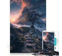 Puzzle Sunset Summit Pathway pour Adolescents, 1000 pièces, améliore la mémorisation, Jeu Calme et Amusant, Bords précis, Cadeau Artistique 38x26cm
