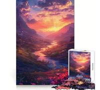 Puzzle Sunset Valley of Eternia pour Adolescents, 1000 pièces, améliore la mémoire, Calme et Amusant, Bords précis, Cadeau Artistique 50x75cm