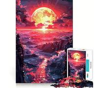 Puzzle Sunset Village pour Adolescents, 1000 pièces, améliore la mémorisation, Jeu Calme et Amusant, Bords précis, Cadeau Artistique 38x52cm