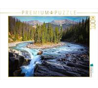 Puzzle · Sunwapta Falls - La Nature en Mouvement | L'eau sauvage rencontre les gorges profondes · la force de la… · 1000 pièces · Format assemblé 64 × 48 cm · CALVENDO Puzzle