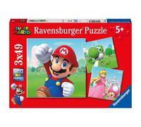 Puzzle Super Mario 3x49 pièces, puzzle pour enfants, à partir de 5 ans, 05186, Ravensburger