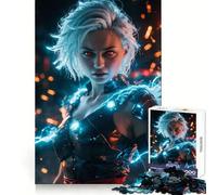 Puzzle Super Powered Girl pour Adolescents, 1000 pièces, stimule la mémoire, Plaisir Lent, Bords Nets, Cadeau de Noël 38x26cm