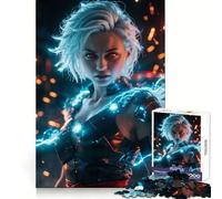 Puzzle Super Powered Girl pour Adultes, 1000 pièces, Jeu de réflexion Amusant et Silencieux, découpe précise, décoration Murale 50x75cm