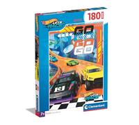 Clementoni Puzzle Supercolor Hotwheels 180 pièces Multicolore Fabriqué en Italie Dès 6 ans 28789