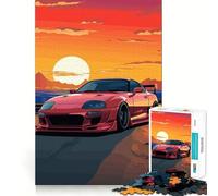 Puzzle Supra Sunset pour Adolescents, 1000 pièces, améliore la mémoire, Jeu Silencieux, Bords précis, Cadeau Artistique 50x75cm