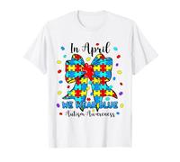Puzzle sur l'Autisme : en Avril, Nous portons du Bleu T-Shirt