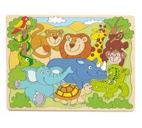 Puzzle sur le tableau "Les animaux heureux d'Afrique"