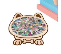 Puzzle sur Le Thème du Chien pour Adultes - Jeu de Société Apaisant avec 115 Pièces aux Couleurs Morandi,Puzzle en Bois,pour Amoureux des Animaux Cadeau de Noël Famille Plage Voyage