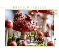 Puzzle · sur Le trône des Champignons avec la Visite des scarabées | Seule l'IA peut rêver avec autant de détails · le monde fantast… · 1000 pièces · Format assemblé 64 × 48 cm · CALVENDO Puzzle