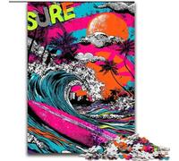 Puzzle Surf Graffiti 1000 pièces pour Adultes et Adolescents, à partir de 14 Ans, Jeux Amusants, activités à la Maison, Cadeaux d'anniversaire, Cadeaux de Voyage (26x38cm)
