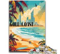 Puzzle Surfing Gold Coast 1000 pièces pour Adultes et Adolescents, à partir de 14 Ans Entraînez Votre Cerveau et Vos Mains Cadeau de Noël 2000 pièces (70x100cm)