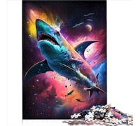 Puzzle surnaturel Requin pour 1000 pièces pour Adultes, Puzzle en Bois, Excellent Cadeau pour Adultes, Puzzle éducatif, Jeu Familial, 1000 pièces (50 x 75 cm)