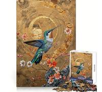 Puzzle surréaliste Colibri 1000 pièces pour Adolescents, Jeu de logique Stimulant, activité à la Maison, Bords Transparents, Cadeau précieux 38x26cm