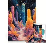 Puzzle surréaliste Cosmic Canyon 1000 pièces pour Adolescents Développe la mémoire Amusant et Relaxant Design et Assemblage Surprise chaleureuse 50x75cm