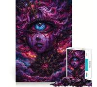 Puzzle surréaliste Cosmique avec troisième œil, 1000 pièces, Jeu de logique pour Adolescents, Passe-Temps à la Maison, découpe précise, Cadeau de fête 38x26cm