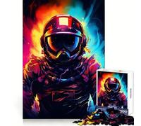 Puzzle surréaliste d'astronaute décoratif de 1000 pièces pour Adolescents, Jeu de réflexion et de complicité, pièce de Collection Artistique découpée avec précision 50x75cm