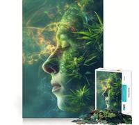 Puzzle surréaliste de 1000 pièces sur Le thème du Cannabis idéal pour la méditation et la Contemplation onirique Un Cadeau Parfait pour Les Adolescents Stimule la mémoire se détend et Offre Un Joli