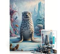 Puzzle surréaliste Safari Phoques pour Adultes, 1000 pièces, pour stimuler la mémoire, Passer Un Moment agréable, Motif à Assembler, liste de souhaits du Père Noël 50x75cm