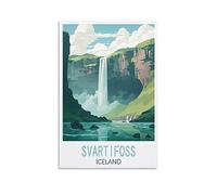 Puzzle Svartifoss Islande pour Adultes, Jeu éducatif, défi, Jouet, 1000 pièces, Puzzle pour Adultes et Enfants. Jeux éducatifs, décoration d'intérieur, 38 x 26 cm