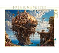 Puzzle · Symbiose Steampunk : la Ville au cœur d'un Champignon géant | Issu de l'univers surréaliste des champignons · 2000 pièces · Format assemblé 90 × 67 cm · CALVENDO Puzzle