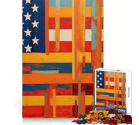 Puzzle Symbole de Liberté pour Adolescents 1000 Pièces Pure Logic Toy Quiet Calm Clean Cut Décoration Murale 50x75cm