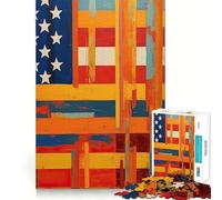 Puzzle Symbole de Liberté pour Adolescents 1000 Pièces Pure Logic Toy Quiet Calm Clean Cut Décoration Murale 50x75cm