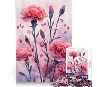 Puzzle Symphonie Œillet Rose 1000 Pièces pour Adolescents Jeu d'Entraînement Cérébral Cadeau de Saison (38x52cm)