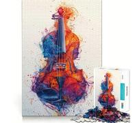 Puzzle Symphonie Vibrante 1000 pièces Jeu de Concentration mentale Conception sans Espace et ajustée Défi cérébral interactif pour la Maison (38x26cm)