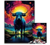 Puzzle Symphony Cow 1000 pièces Puzzles en Papier pour Adolescents et Divertissement en Famille Jeu de réflexion à Faire soi-même Cadeau : 1000 pièces (38x26cm)