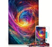 Puzzle Synesthésie Vortex Cosmique 1000 Pièces pour Adultes Stimulation de la Mémoire Moment de détente Assemblage d'images Œuvre d'art 50x75cm