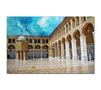 Puzzle Syrie 100 pièces Palais Azm Damas Syrie Jeu de Puzzle Œuvre d'art Souvenir de Voyage 45,5 x 35,5 cm