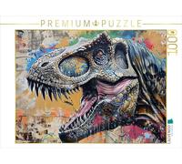 Puzzle · T-Rex | Animaux préhistoriques de style graffiti · générés par l'IA · 1000 pièces · Format assemblé 64 × 48 cm · CALVENDO Puzzle