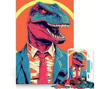 Puzzle T-Rex Jurassic Trader 1000 pièces pour Adolescents Développe la mémoire Amusant et Relaxant Design et Surprise garantis 38x26cm