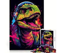 Puzzle T Rex Rock Anthem pour Adolescents, 1000 pièces, idéal pour stimuler la mémoire, se détendre et Passer Un Moment agréable 50x75cm Un Cadeau Exceptionnel !