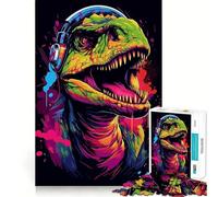 Puzzle T Rex Rock Anthem pour Adolescents, 1000 pièces, idéal pour stimuler la mémoire, se détendre et Passer Un Moment agréable 50x75cm Un Cadeau Exceptionnel !
