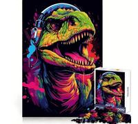 Puzzle T Rex Rock Anthem pour Adultes, 1000 pièces, résistant au Stress, aux Bords de qualité supérieure, œuvre d'art 38x52cm