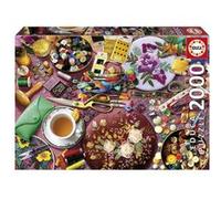 Puzzle - Table de couture à l'heure du thé - 2000 pièces - Dès 14 ans - 96x68cm - Educa G