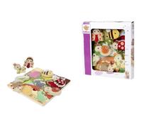 Puzzle tactile - EICHHORN - Bee Happy - Bois 100% FSC - Tissu sensoriel - Dès 12 mois