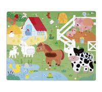 Janod Puzzle tactile Les animaux de la ferme - 20 pièces multicolore - TU