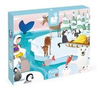 Janod Tactile Puzzle puzzle Life On The Ice 2 y+ 20 pcs