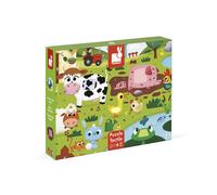 Puzzle Tactile Ferme JANOD - 20 pcs - Dès 2 Ans