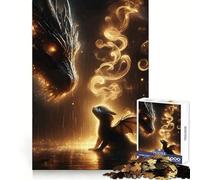 Puzzle Tairn et Andarna de 1000 pièces pour Adultes, Jeu intellectuel et Relaxant, pièce d'art de qualité 50x75cm