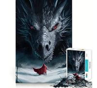 Puzzle Tairn et Andarna Quatrième Aile 1000 Pièces pour Adolescents Jeu de Réflexion Activité à la Maison Découpe Premium Cadeau de Père Noël 38x52cm